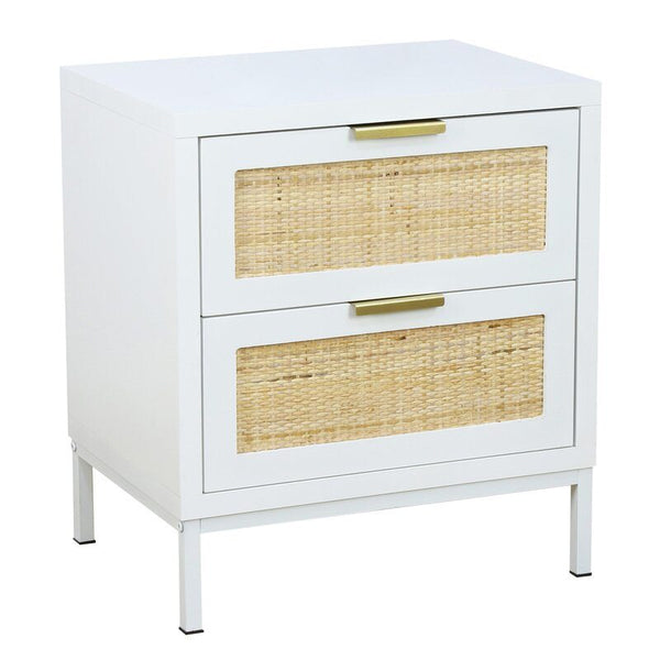 Drawer Nightstand in White